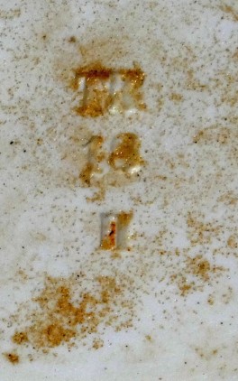 Starý porcelánový tác na dort značeno TK Klášterec n.Ohří