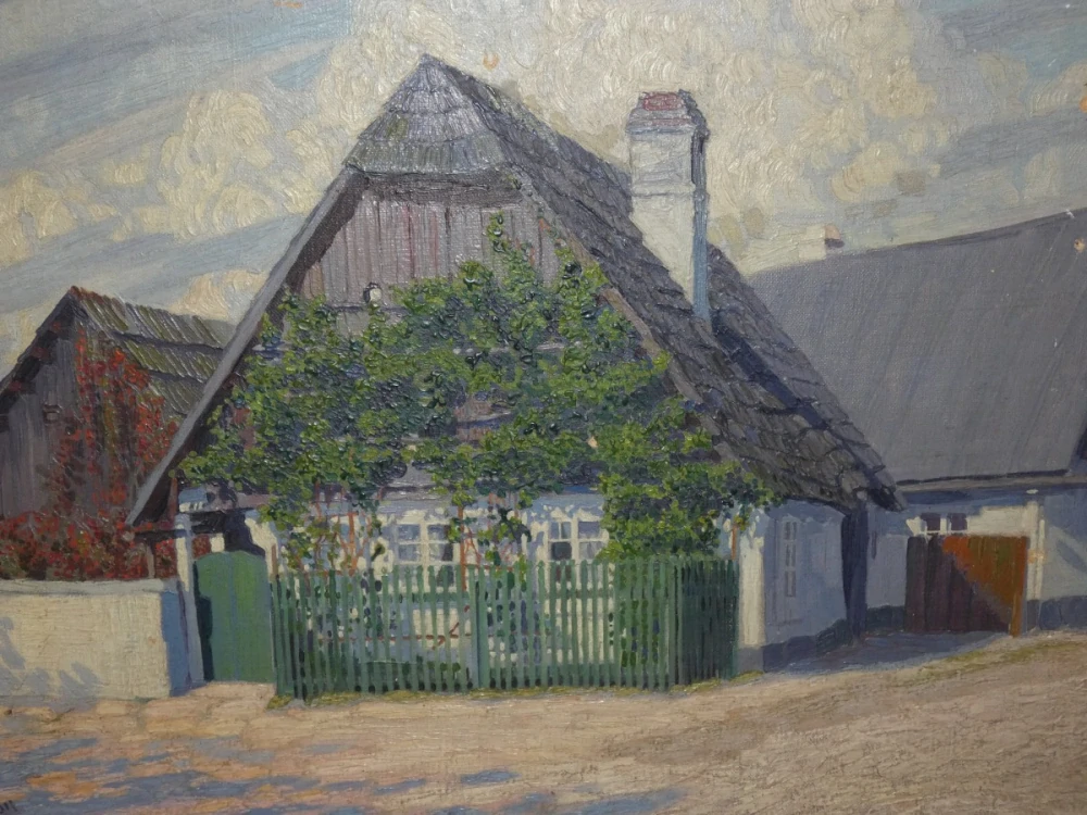 Obraz stavení sig.J.Vlček 1911