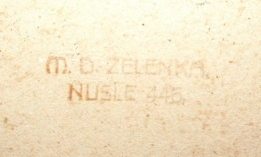 Obraz sklizen sena signováno Jaroslav Vodrážka 1920