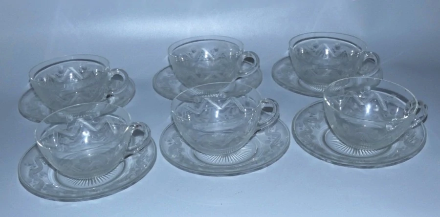 Art deco šálky na čaj