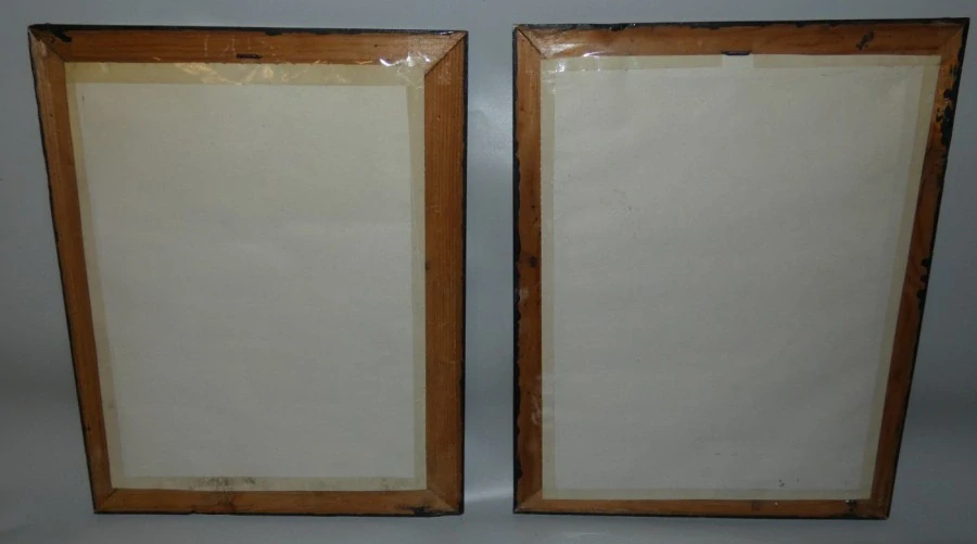 Parové obrazy krajina sig.Azbukou 1903