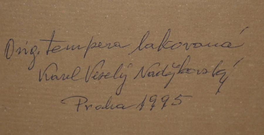 Obraz Kytice signováno Karel Veselý Nadějkovský