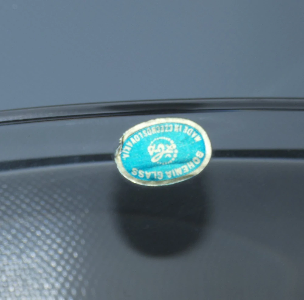 Mísa hutní sklo Železný Brod M. Klinger