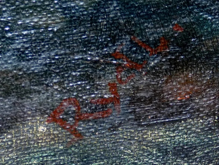 Obraz renesanční zatiší sig.Rydl 1930