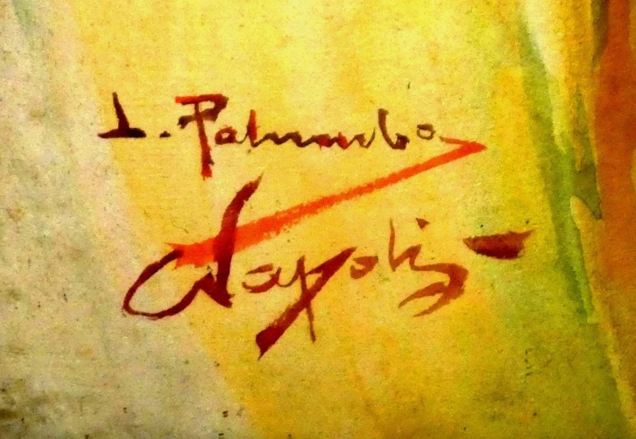 Párové obrazy portréty Italie -Luigi Palumbo (Napoli, 1859 - 1916)