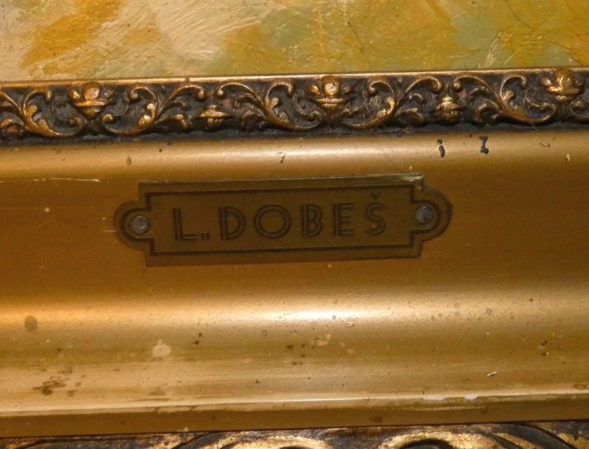 Obraz krajina signováno Ludva Dobeš