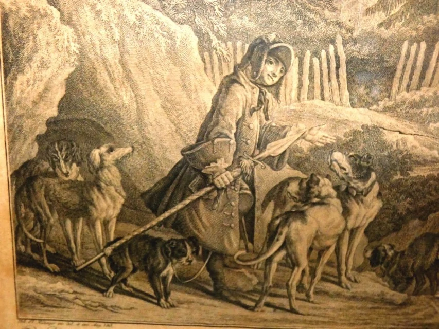 Obraz lovecká romantika sig.Johan Elias Ridinger 1698 - 1767