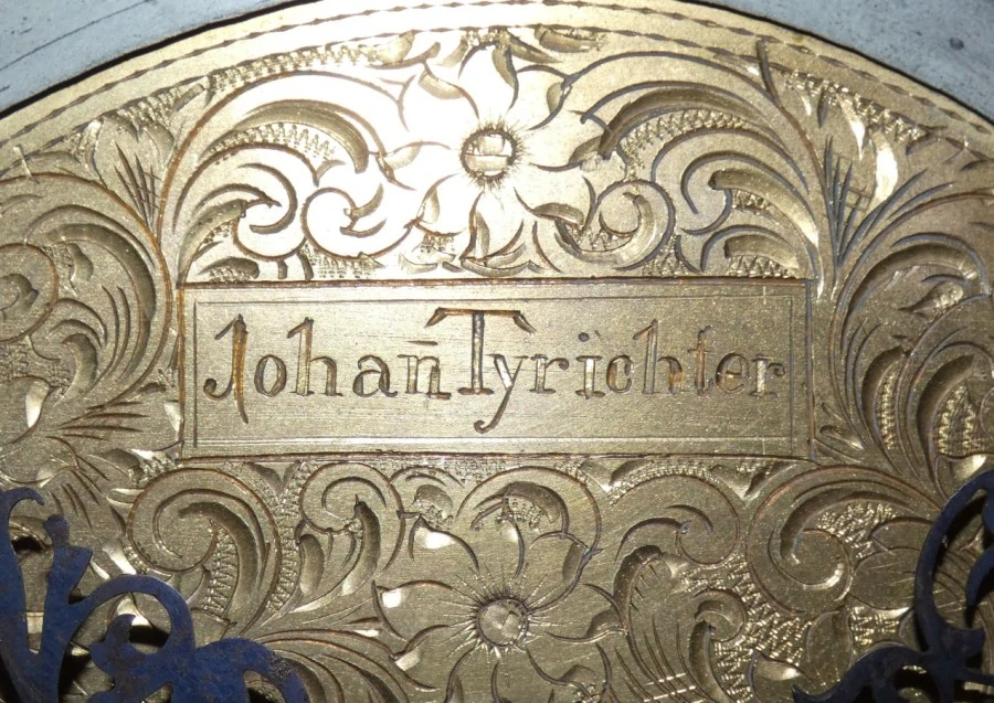 Podlahové hodiny Vídenské baroko Johan Tyrichter Wien