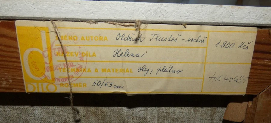 Obraz Helena signováno Oldřich Tlustoš