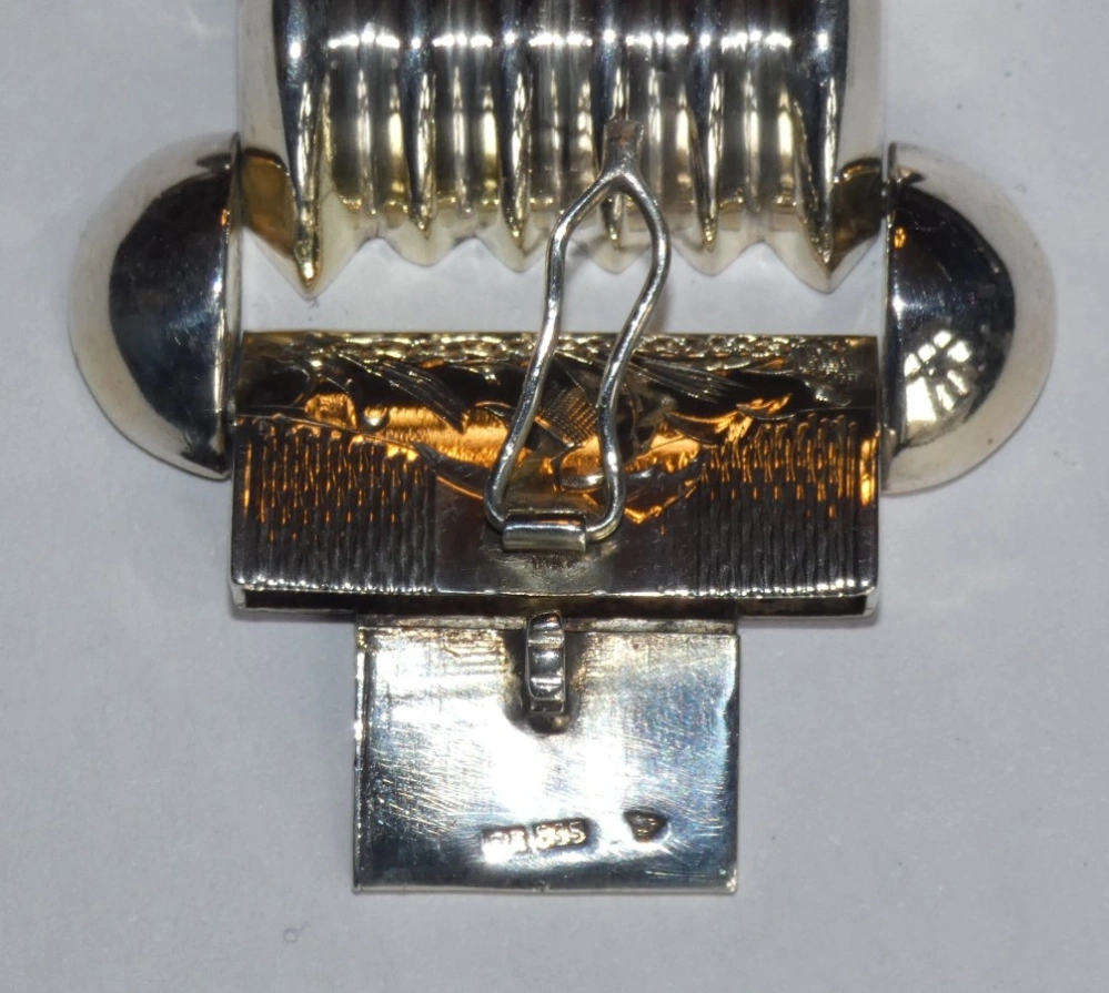 Art deco stříbrný náramek