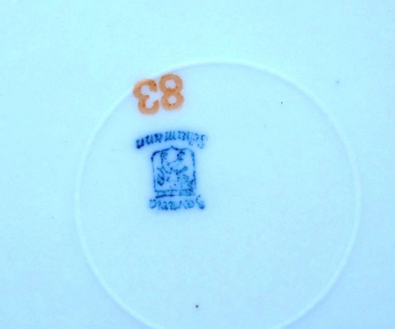 Talíře s ovocem značeno Bavaria Schumann